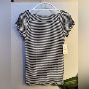 We the Free Navy + White Striped Top